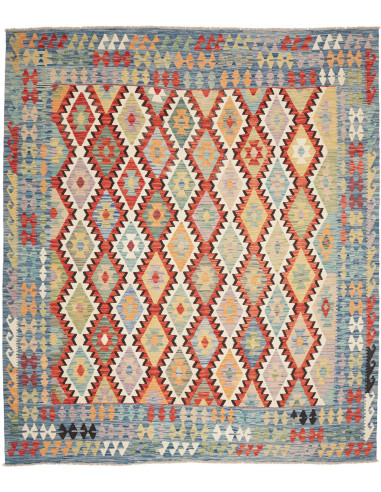 Tappeto Kilim Afghanistan 250x293 Blu Azzurro A