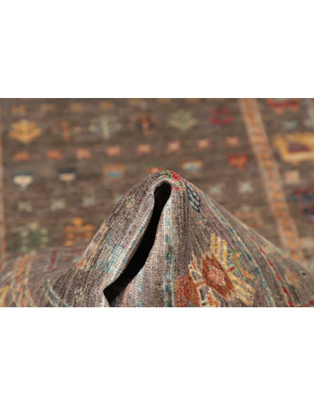 Rug Rubin Pakistan 75x245 Taupe Grey Red Blue Y