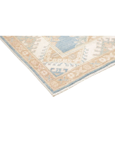 Rug Kazak Afghanistan 84x235 Light Blue Cream B