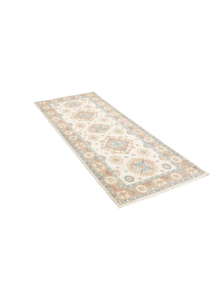 Rug Kazak Afghanistan 77x196 Cream Light Blue T