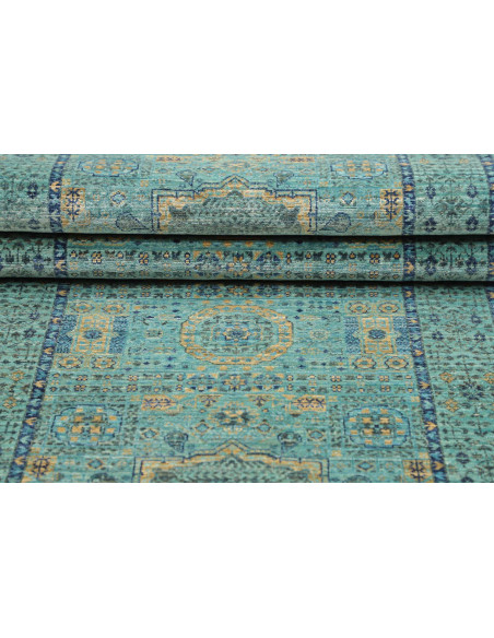 Rug Mamlouk Pakistan 79x248 Turquoise Emerald O