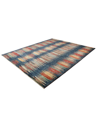 Rug Mosaic Pakistan 250x298 Blue Red Yellow Bei