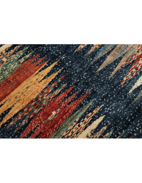 Tappeto Mosaic Pakistan 250x298 Blu Rosso Giall