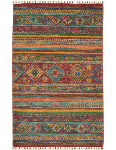 Rug Samarkand Pakistan 100x159 Burgundy Red Tur