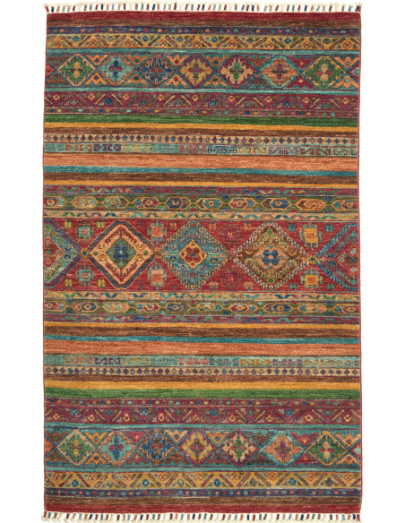 Rug Samarkand Pakistan 100x159 Burgundy Red Tur