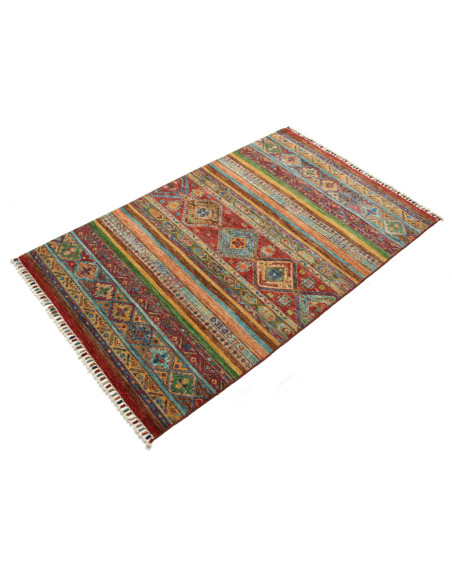 Rug Samarkand Pakistan 100x159 Burgundy Red Tur