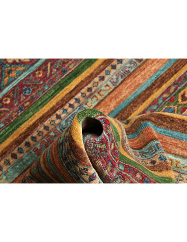 Tappeto Samarkand Pakistan 100x159 Rosso Bordea