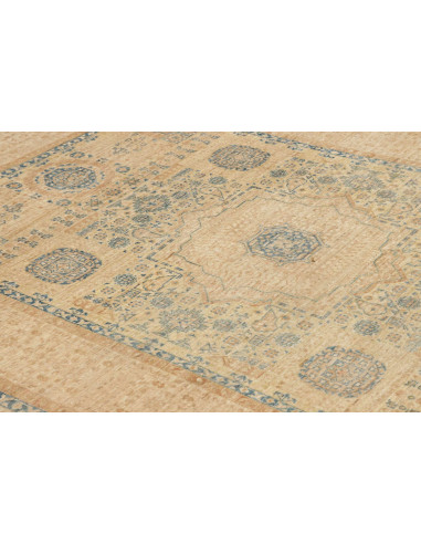 Tappeto Mamlouk Pakistan 145x196 Beige Blu Ocra