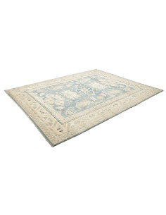 Tappeto Kazak Afghanistan 242x293 Blu Cielo Cre 2