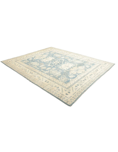 Rug Kazak Afghanistan 242x293 Sky Blue Cream Be