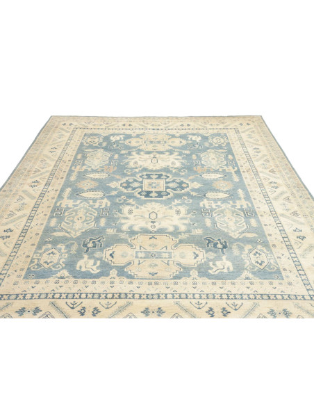 Rug Kazak Afghanistan 242x293 Sky Blue Cream Be
