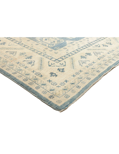 Rug Kazak Afghanistan 242x293 Sky Blue Cream Be