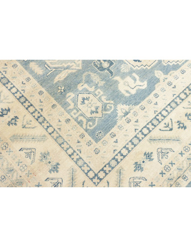 Rug Kazak Afghanistan 242x293 Sky Blue Cream Be