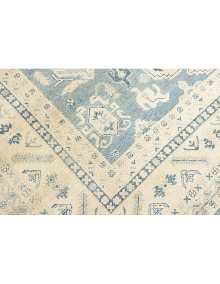 Rug Kazak Afghanistan 242x293 Sky Blue Cream Be