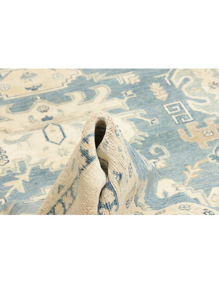 Rug Kazak Afghanistan 242x293 Sky Blue Cream Be