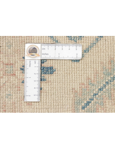 Rug Kazak Afghanistan 242x293 Sky Blue Cream Be