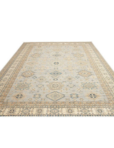 Rug Kazak Fine Pakistan 280x369 Sky Blue Beige