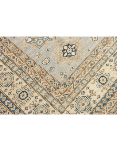 Rug Kazak Fine Pakistan 280x369 Sky Blue Beige