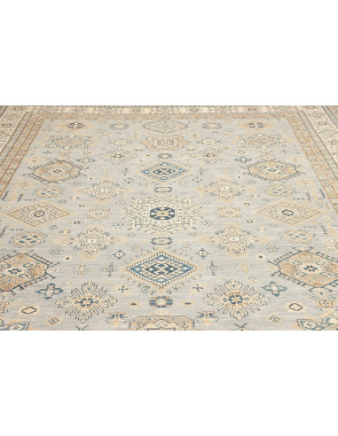 Rug Kazak Fine Pakistan 280x369 Sky Blue Beige