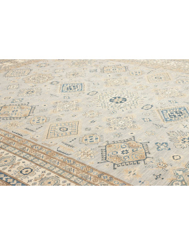 Rug Kazak Fine Pakistan 280x369 Sky Blue Beige