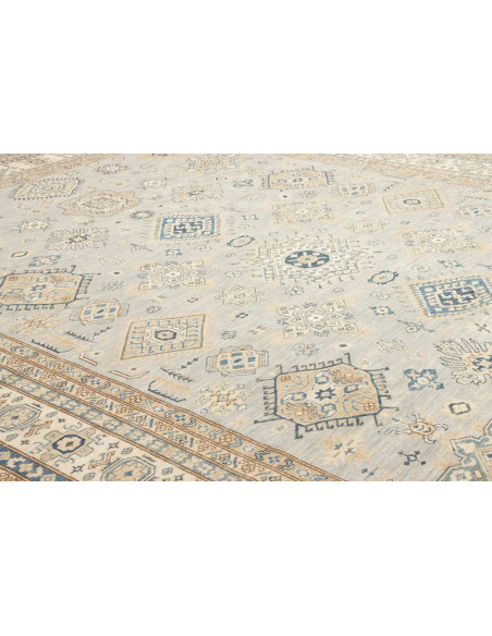 Rug Kazak Fine Pakistan 280x369 Sky Blue Beige
