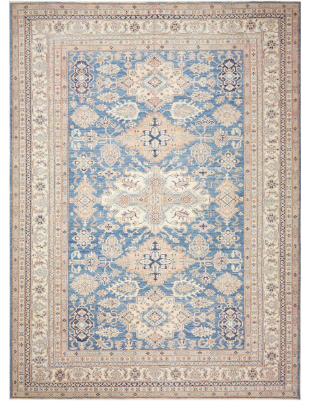 Tappeto Kazak Fine Pakistan 310x423 Blu Denim B