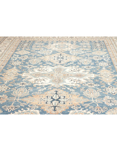 Tappeto Kazak Fine Pakistan 310x423 Blu Denim B