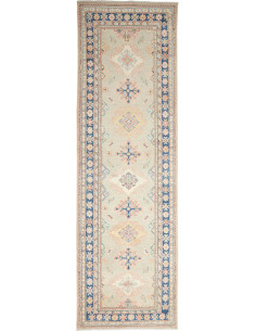 Rug Kazak Afghanistan 85x286 Sage Green Navy Bl