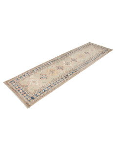Rug Kazak Afghanistan 85x286 Sage Green Navy Bl 2
