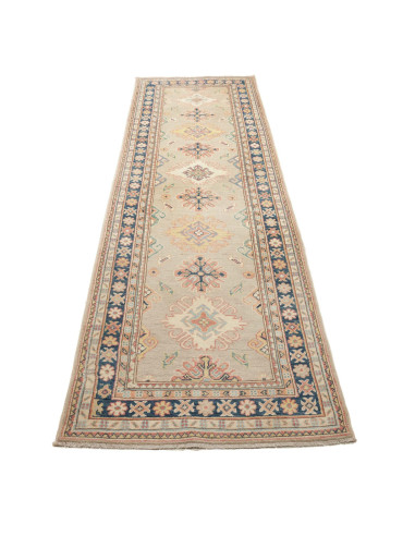 Rug Kazak Afghanistan 85x286 Sage Green Navy Bl