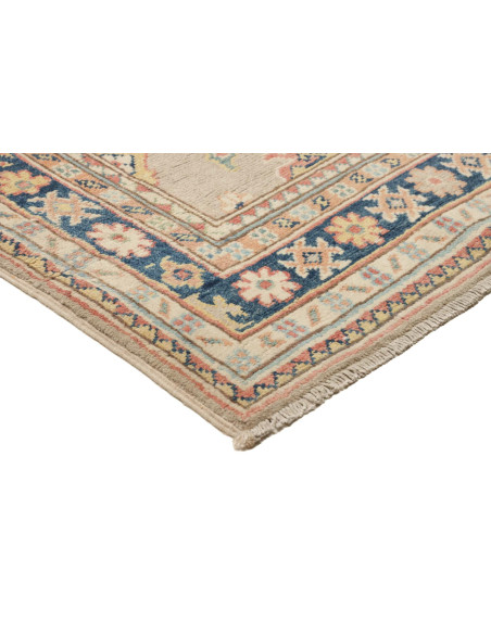 Rug Kazak Afghanistan 85x286 Sage Green Navy Bl
