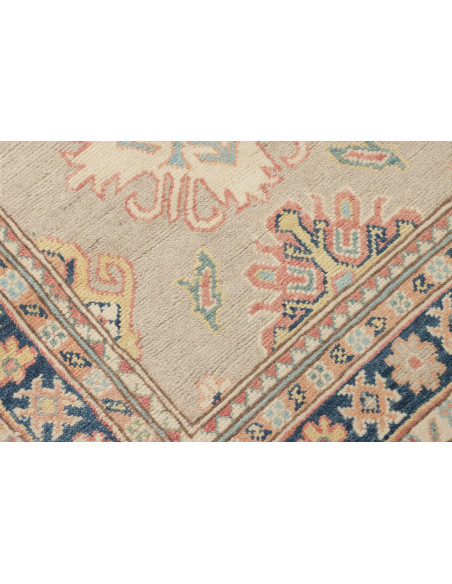 Rug Kazak Afghanistan 85x286 Sage Green Navy Bl