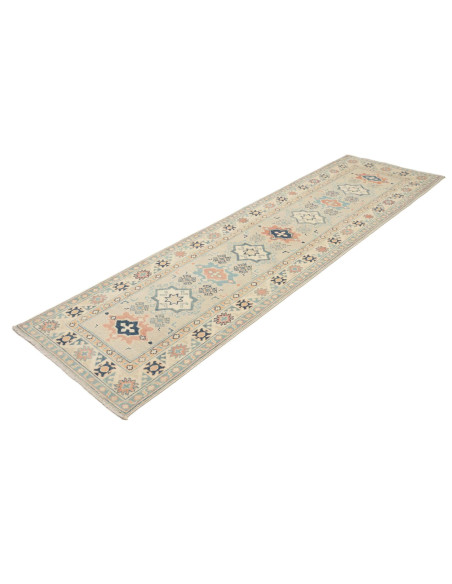 Tappeto Kazak Afghanistan 83x294 Crema Avorio B