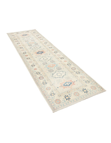 Tappeto Kazak Afghanistan 83x294 Crema Avorio B