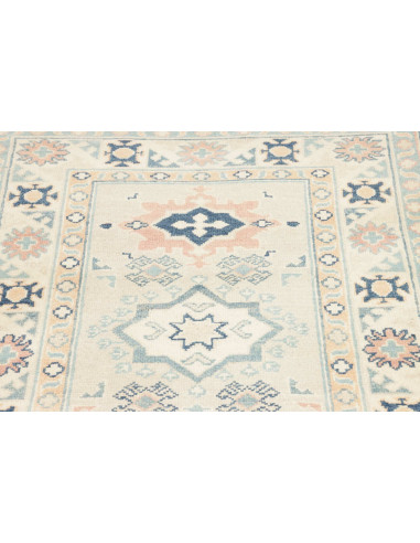 Tappeto Kazak Afghanistan 83x294 Crema Avorio B