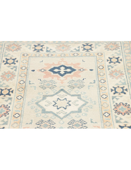 Tappeto Kazak Afghanistan 83x294 Crema Avorio B