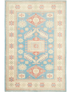 Tappeto Kazak Afghanistan 127x186 Turchese Ciel
