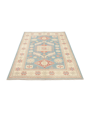 Rug Kazak Afghanistan 127x186 Sky Turquoise Cre