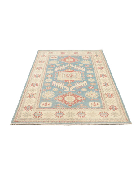 Rug Kazak Afghanistan 127x186 Sky Turquoise Cre