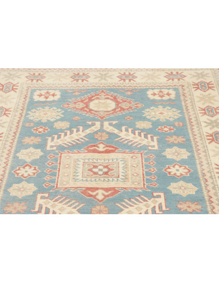 Rug Kazak Afghanistan 127x186 Sky Turquoise Cre