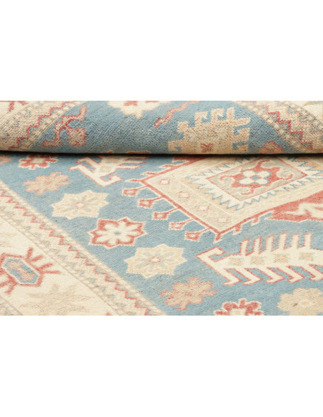 Rug Kazak Afghanistan 127x186 Sky Turquoise Cre