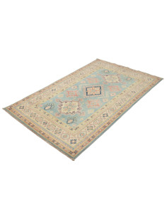 Tappeto Kazak Afghanistan 117x187 Azzurro Crema 2