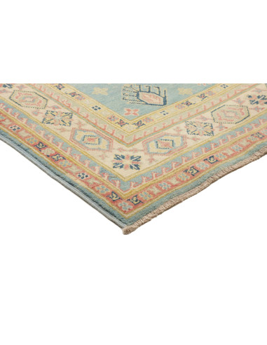 Tappeto Kazak Afghanistan 117x187 Azzurro Crema