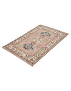 Tappeto Kazak Afghanistan 82x126 Rosa Antico Bl 2