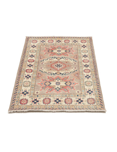 Rug Kazak Afghanistan 85x124 Sandy Beige Coral