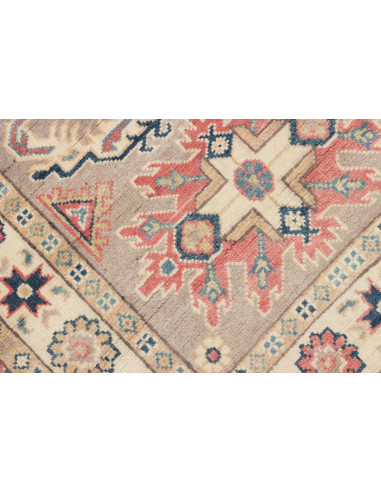 Rug Kazak Afghanistan 85x124 Sandy Beige Coral