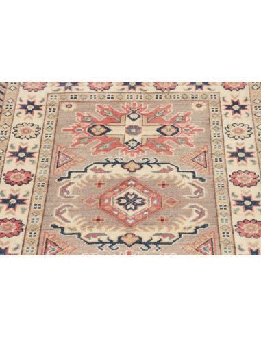 Rug Kazak Afghanistan 85x124 Sandy Beige Coral