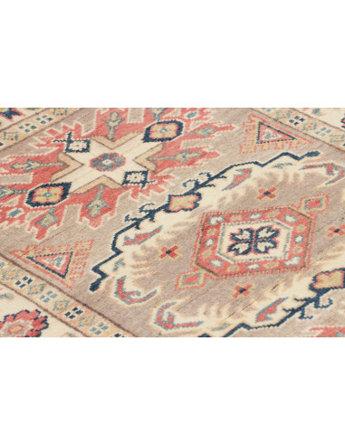Rug Kazak Afghanistan 85x124 Sandy Beige Coral