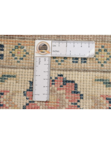 Rug Kazak Afghanistan 85x124 Sandy Beige Coral