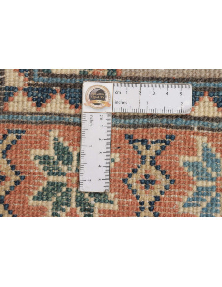 Tappeto Kazak Afghanistan 62x94 Terracotta Blu